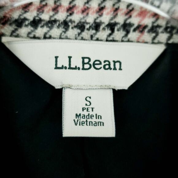 L.L. Bean Wool Blend Plaid Blazer small Petite - Picture 3 of 5